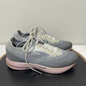 Brooks Mens‎ Levitate 2 Running Shoes 1102901D060 Grey Pink Knit Top Size 10 D